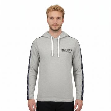 Tommy Hilfiger 09T4088-004 Gri Erkek Kapüşonlu Sweatshirt
