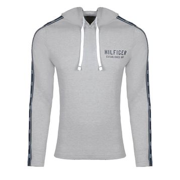 Tommy Hilfiger 09T4088-004 Gri Erkek Kapüşonlu Sweatshirt