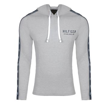 Tommy Hilfiger 09T4088-004 Gri Erkek Kapüşonlu Sweatshirt