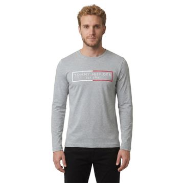 Tommy Hilfiger 09T4241-004 Gri Erkek Sweatshirt