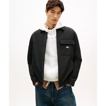 Tommy Hilfiger DM0DM22018-BDS Padded Tech Cord Overshirt Siyah Erkek Gömlek