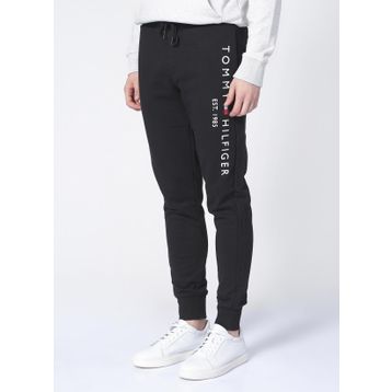 Tommy Hilfiger MW0MW08388BDS Normal Kalıp Düz Siyah Erkek Eşofman Altı