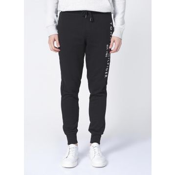 Tommy Hilfiger MW0MW08388BDS Normal Kalıp Düz Siyah Erkek Eşofman Altı