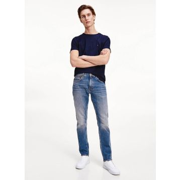 Tommy Hilfiger MW0MW156031BB Mavi Erkek Kot Pantolon