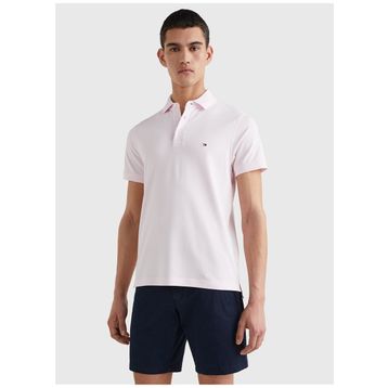 Tommy Hilfiger MW0MW17771TOG Polo Yaka Slim Fit Düz Pembe Erkek T-shirt