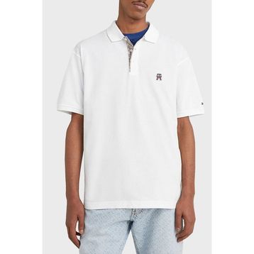 Tommy Hilfiger MW0MW30785 YBR Beyaz Pamuk Regular Fit Düğmeli Polo Erkek T-shirt