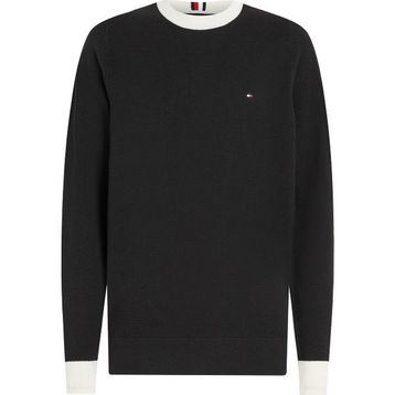 Tommy Hilfiger MW0MW33511 Siyah Bisiklet Yaka Slim Fit Erkek Kazak