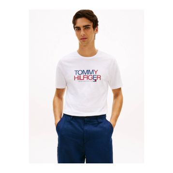 Tommy Hilfiger MW0MW42369 Brand Love Big Text Erkek Tişört
