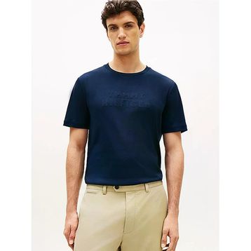 Tommy Hilfiger MW0MW42380 Mix Media Interlock Tee Erkek Tişört