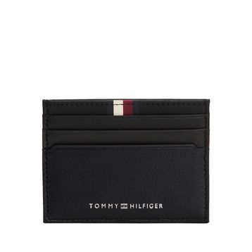 Tommy Hilfiger TH PREMIUM LEATHER CC HOLDER 7,6x10,3x1 cm Siyah Erkek Kartlık