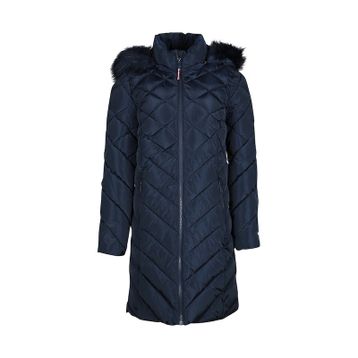Tommy Hilfiger TW2MP186-NVY Lacivert Kadın Mont