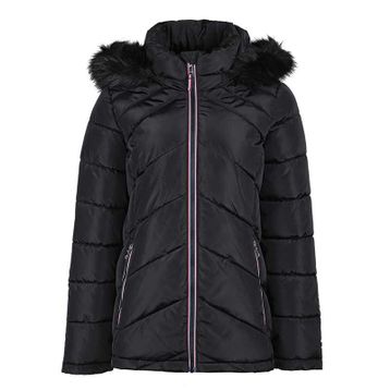 Tommy Hilfiger TW2MP918-BLK Siyah Kapüşonlu Kadın Mont