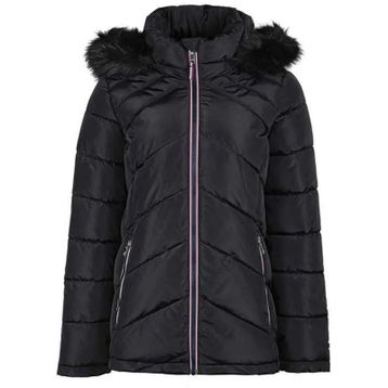 Tommy Hilfiger TW2MP918-BLK Siyah Kapüşonlu Kadın Mont