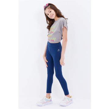 Tommy Life 75047 Yüksek Bel Dar Paça İndigo Kız Çocuk Tayt