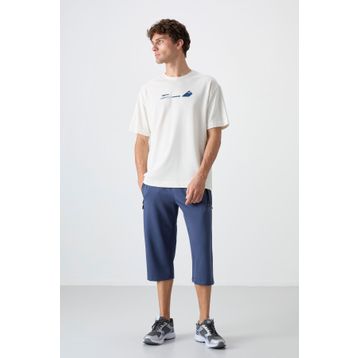 Tommy Life 83091 Petrol Fermuar Cepli Standart Kalıp Klasik Paça Erkek Kapri