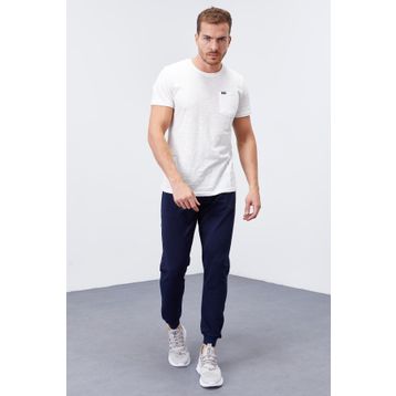 Tommy Life 84343 Fermuar Cepli Dar Kalıp Jogger İndigo Erkek Eşofman Altı