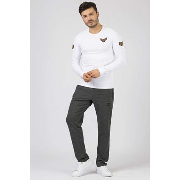 Tommy Life 84671 Antrasit Melanj Air Max Baskılı Erkek Eşofman Altı