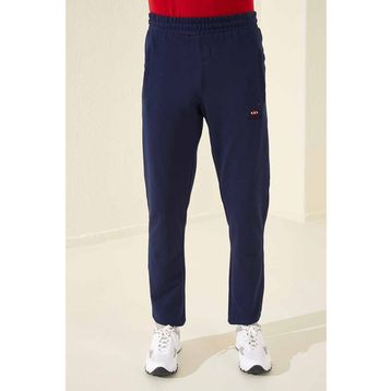 Tommy Life 84671 Antrasit Melanj Fermuarlı Üç Cepli Dar Kalıp Klasik Paça Erkek Eşofman Altı