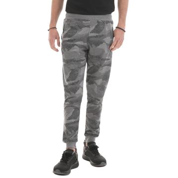 Tommy Life 84754 Gri Melanj Kamuflaj Desenli Dar Kalıp Jogger Erkek Eşofman Altı