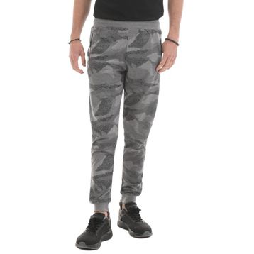 Tommy Life 84754 Gri Melanj Kamuflaj Desenli Dar Kalıp Jogger Erkek Eşofman Altı