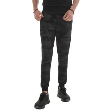 Tommy Life 84754 Siyah Kamuflaj Desenli Dar Kalıp Jogger Kamuflaj Erkek Eşofman Altı