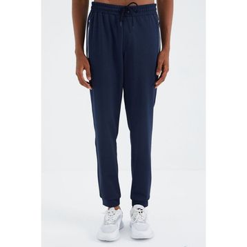 Tommy Life 84993 Indigo Bağcıklı Cep Detaylı Rahat Kalıp Erkek Eşofman Alt