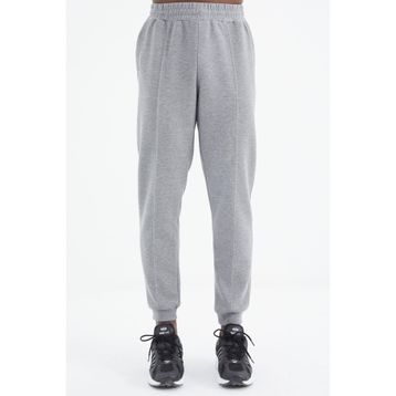 Tommy Life 84994 Gri Melanj Bağcıklı Ön Dikiş Detaylı Standart Kalıp Erkek Eşofman Altı