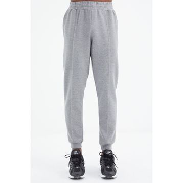 Tommy Life 84994 Gri Melanj Bağcıklı Ön Dikiş Detaylı Standart Kalıp Erkek Eşofman Altı