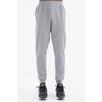 Tommy Life 84994 Gri Melanj Bağcıklı Ön Dikiş Detaylı Standart Kalıp Erkek Eşofman Altı