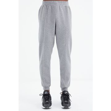 Tommy Life 84994 Gri Melanj Bağcıklı Ön Dikiş Detaylı Standart Kalıp Erkek Eşofman Altı
