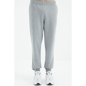 Tommy Life 84999 Gri Melanj Bağcıklı Dar Paça Erkek Eşofman Alt