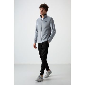 Tommy Life 85199 Bran Gri - Siyah Scuba Kumaş Erkek Eşofman Takım