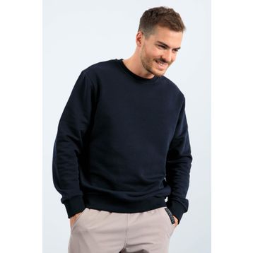 Tommy Life 88053 Lacivert Basic O Yaka Rahat Form Erkek Sweatshirt
