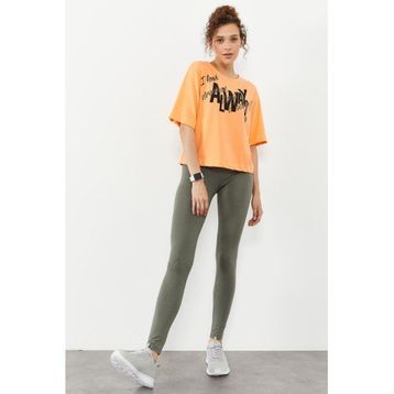 Tommy Life 94011 Çağla Yüksek Bel Toparlayıcı Slim Fit Dar Paça Kadın Tayt