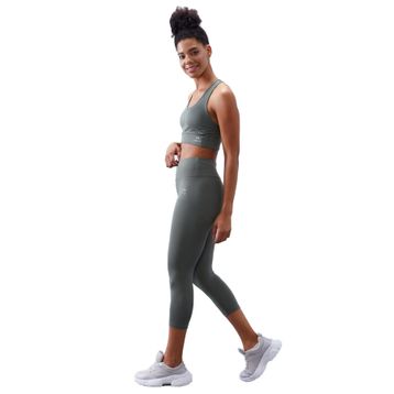 Tommy Life 95283 Yüksek Bel Toparlayıcı Çapraz Sırt Detaylı Slim Fit İndigo Kadın Tayt Takım