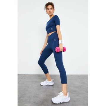 Tommy Life 95285 Indigo Yüksek Bel Kadın Tayt Takım