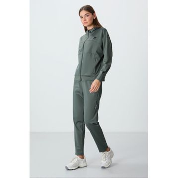 Tommy Life 95306 Kapüşonlu Gizli Cep Detaylı Standart Kalıp Çağla Kadın Eşofman Takımı