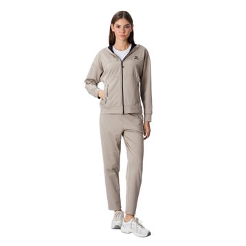 Tommy Life 95306 Kapüşonlu Gizli Cep Detaylı Standart Kalıp İndigo Kadın Eşofman Takımı