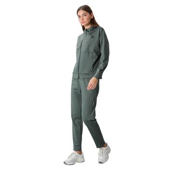 Tommy Life 95306 Kapüşonlu Gizli Cep Detaylı Standart Kalıp İndigo Kadın Eşofman Takımı
