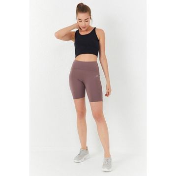 Tommy Life 97160 Basic Sıfır Kol Dar Kalıp U Yaka Lacivert Kadın Crop Top