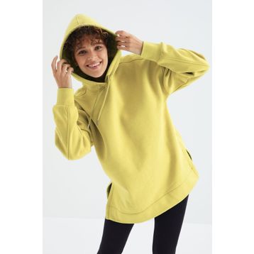 Tommy Life 97242 Limon Reglan Kol Basic Kapüşonlu Oversize Tunik