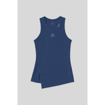Tommy Life 97256 Indigo Yırtmaç Detaylı O Yaka Sıfır Kollu Standart Kalıp Spor Kadın Atlet