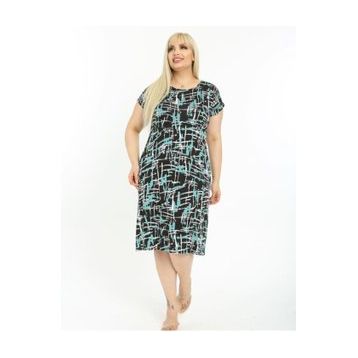 Tommy Life Çizgili Mavi Elbise