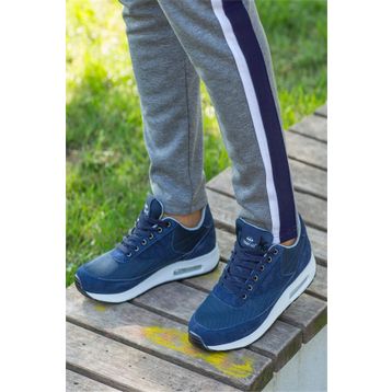 Tommy Life Lacivert Erkek Fileli Spor Ayakkabı