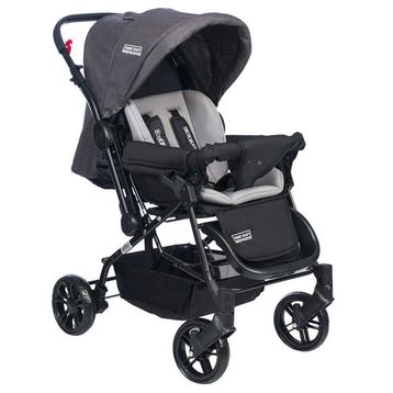 Tommybaby Gri Elegant Çift Yönlü Bebek Arabası Puset