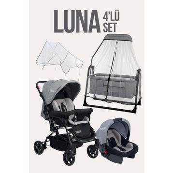Tommybaby Luna 4 Adet Beşik Bebek Arabası Puset Yağmurluğu