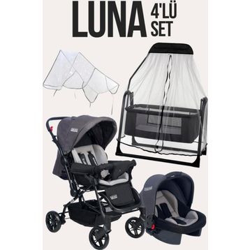 Tommybaby Luna 4 Adet Beşik Bebek Arabası Puset Yağmurluğu