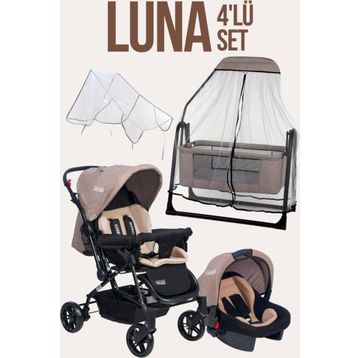Tommybaby Luna 4 Adet Beşik Bebek Arabası Puset Yağmurluğu