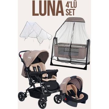 Tommybaby Luna 4 Adet Beşik Bebek Arabası Puset Yağmurluğu