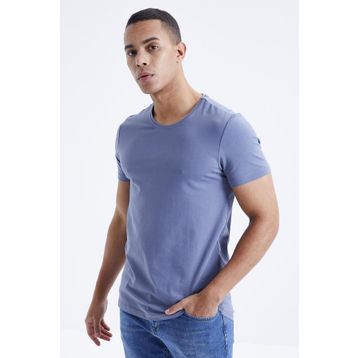 Tommylife 87911 Petrol Erkek Basic Kısa Kol Standart Kalıp O Yaka T-Shirt
